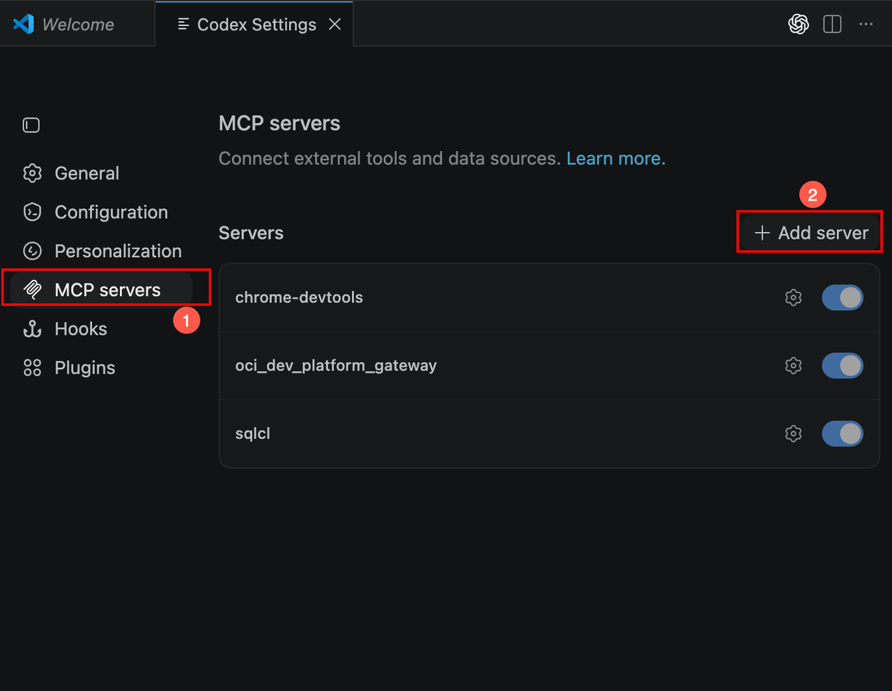 添加 MCP Server