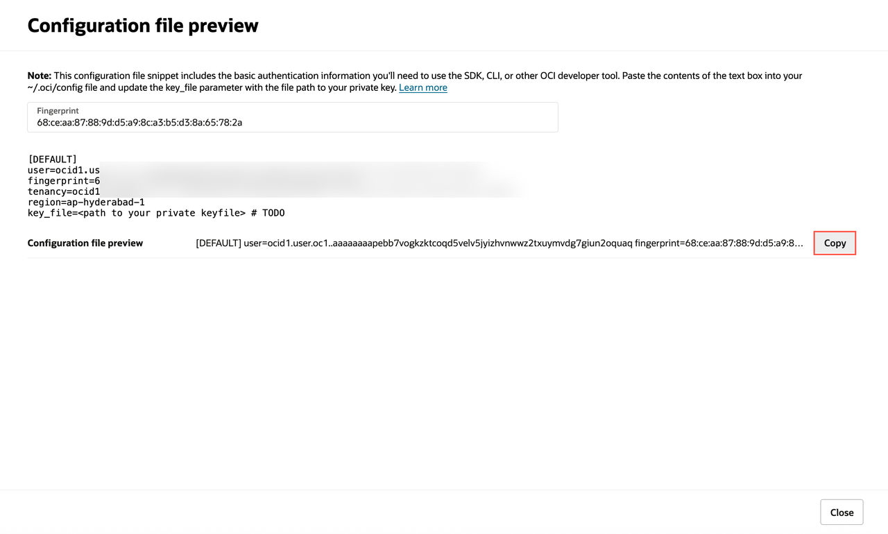 Configuration File Preview