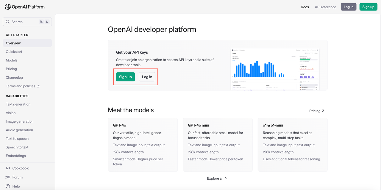 OpenAI 登录页面